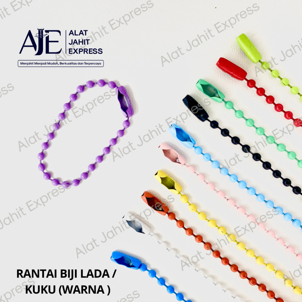 

Rantai Biji Lada / Kuku (Warna) - 1 Biji