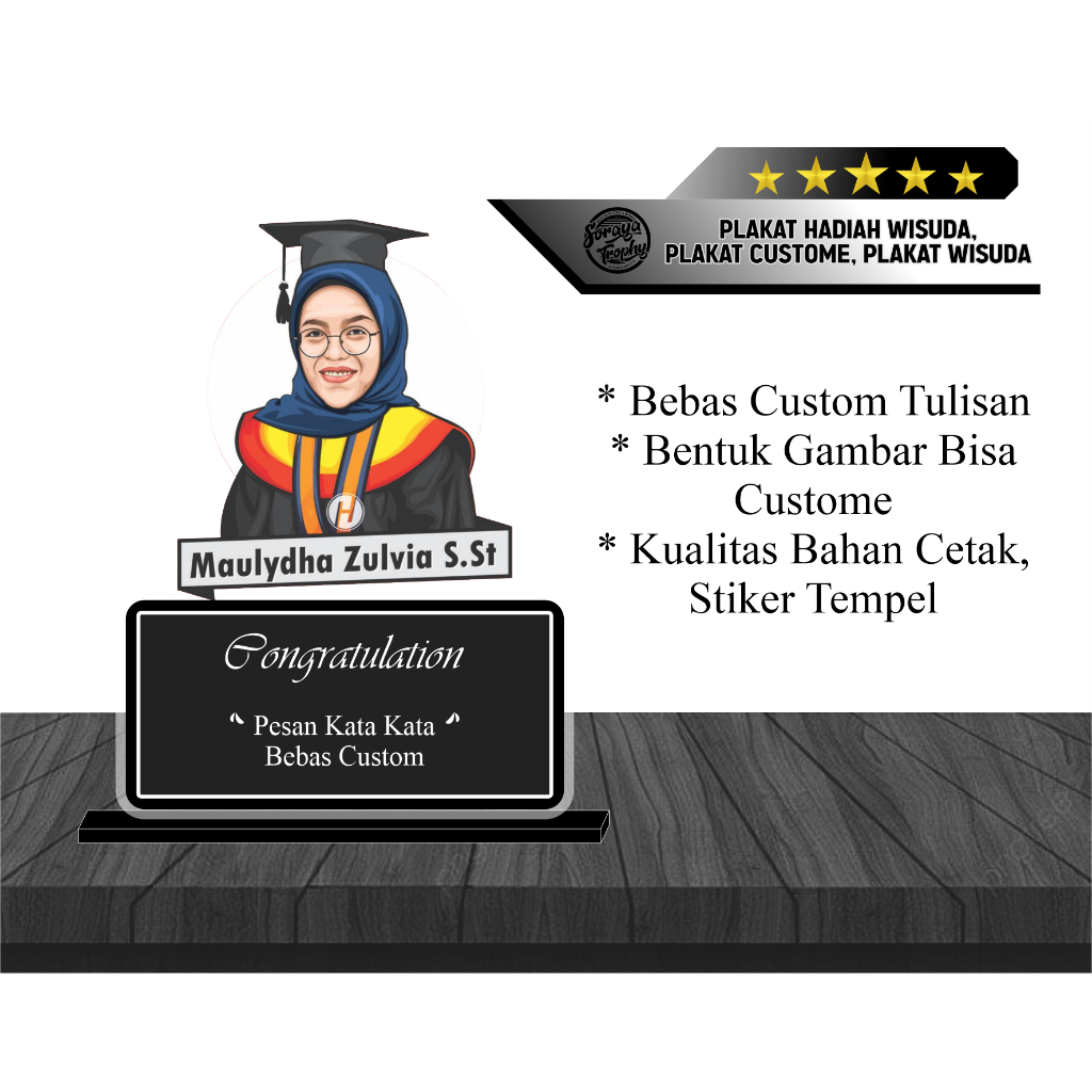 PLAKAT HADIAH WISUDA, PLAKAT COSTEM, PLAKAT WISUDA