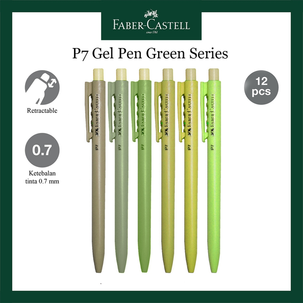 

Pulpen Ballpoint Faber Castell KP7 Green Series