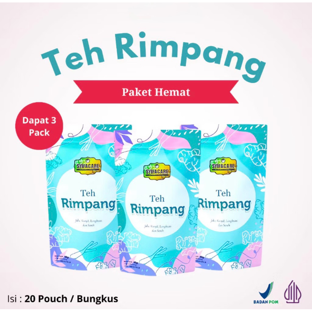 

PAKET 3 PCS TEH RIMPANG SYIFACARE TEH HERBAL ALAMI UNTUK MENJAGA KESEHATAN TUBUH