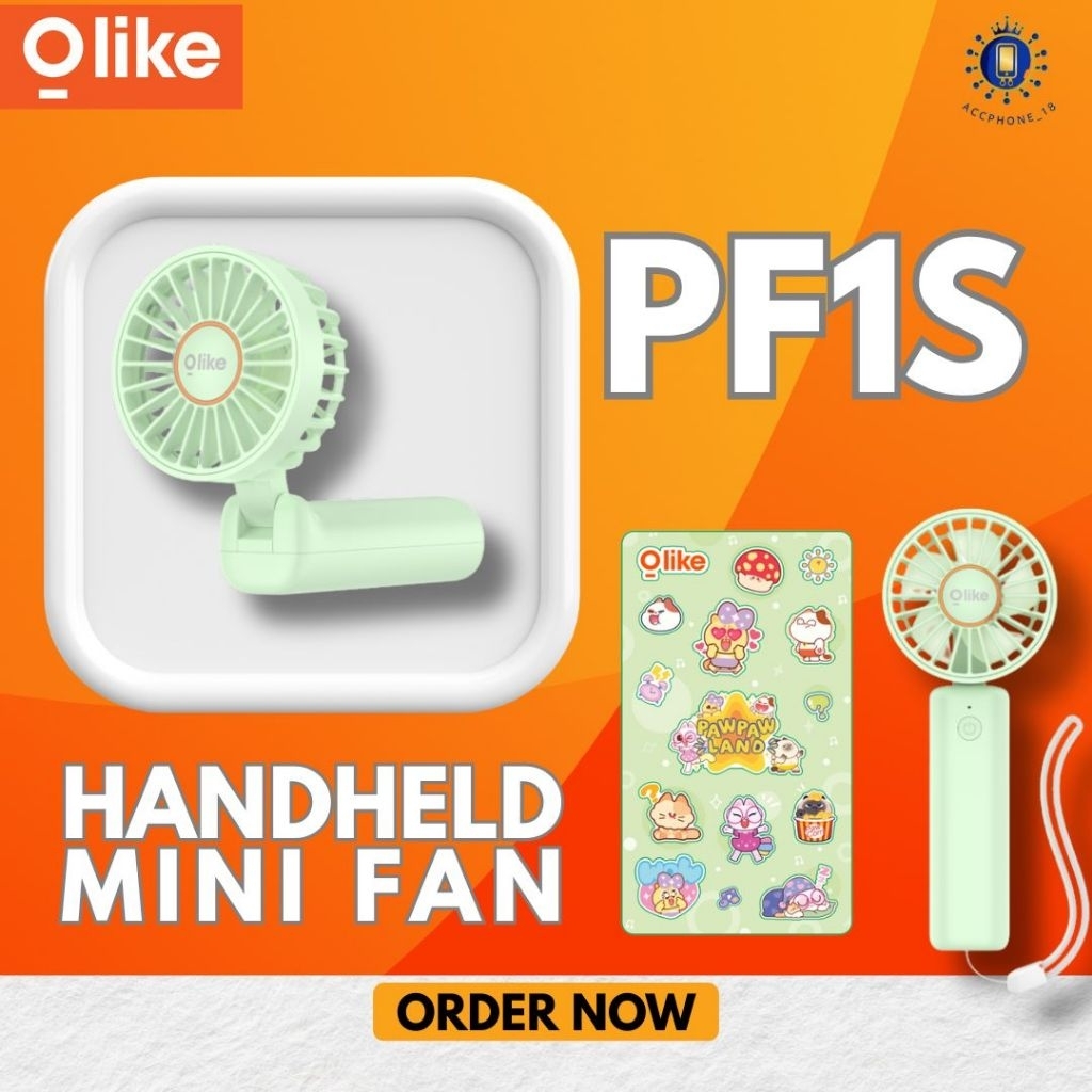 OLIKE PF1S HANHELD MINI FAN Kipas Angin Mini Portable 2000mAh