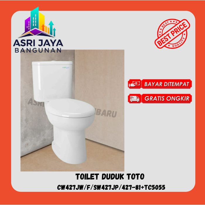 

Toilet/ Closet / kloset duduk Toto CW427JW /F/ SW427JP/ 427-81 + TC505 Soft Rough In 460 mm (Khusus Daerah Luar PEKANBARU, Harap Chat ADMIN Terlebih dahulu)