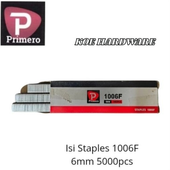 

KoeHardware - Isi Staples 1006F (5000pcs) PRIMERO/Paku tembak Staples 1006F PRIMERO/Isi Refill Staples 1006F PRIMERO