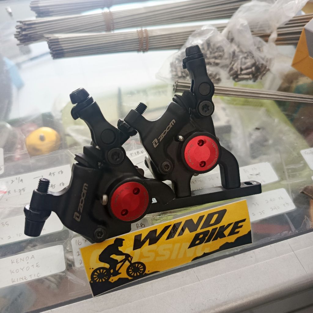 ZOOM Disc Brake Caliper Hydraulic Flat Mount Semi Hidrolis Roadbike RB Gravel Hidrolik Kaliper