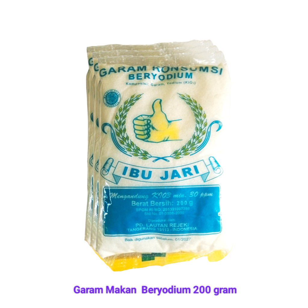 

Garam halus cap ibu jari 200gram