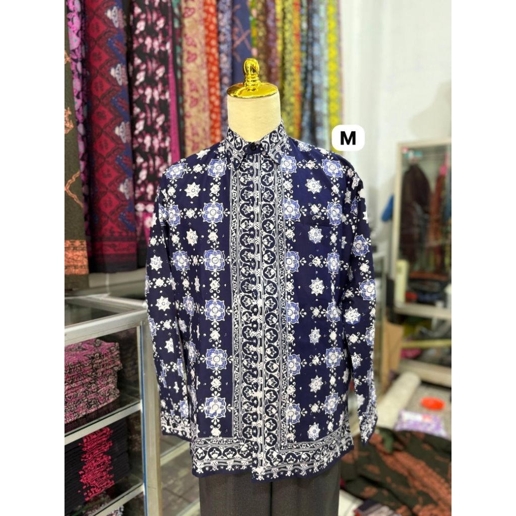 [ARINIbatik][ Size M ] Batik Jambi - Kemeja pria, Baju laki-laki, Pakaian batik Jambi dengan bahan k