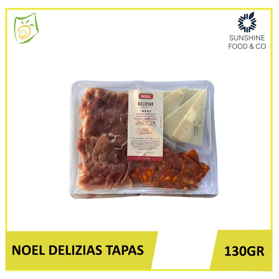 

NOEL Delizias Tapas – Jamón Serrano, Chorizo & Queso Ibérico 130g