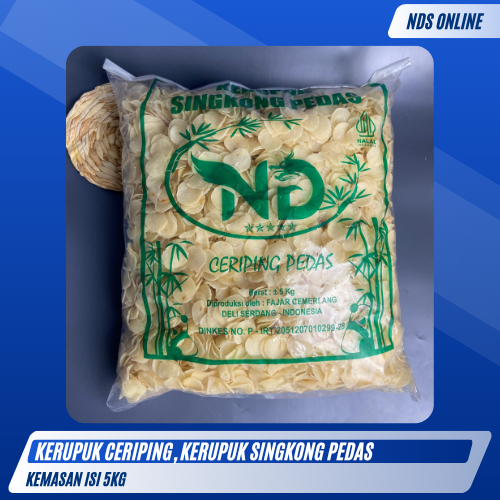 

Kerupuk Ceriping Singkong Pedas 5Kg | Keripik Singkong Rasa Pedas Gurih [INSTAN/SAMEDAY]