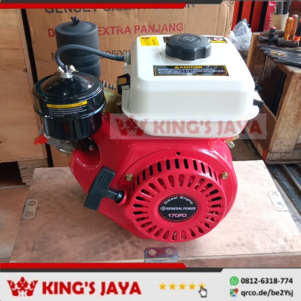 Mesin Penggerak Solar GENERAL POWER 170FD Motor Diesel Engine 170F-D