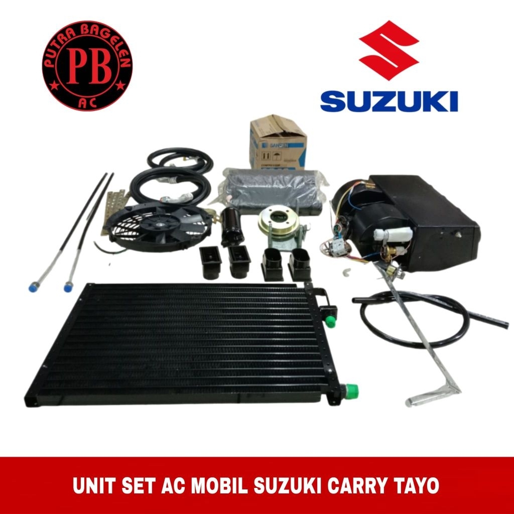 unit set ac mobil sanden SUZUKI NEW CARRY TAYO