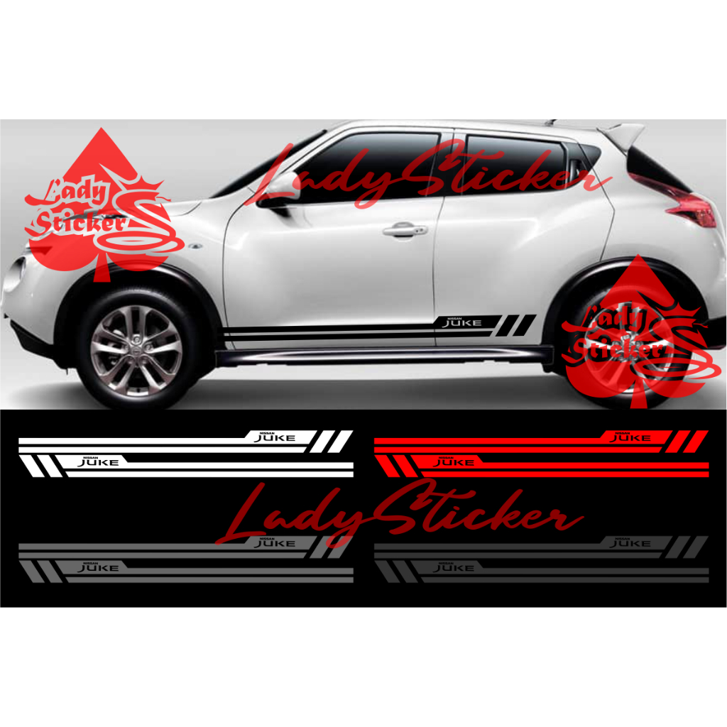 Cutting sticker mobil juke sticker stiker mobil nissan juke