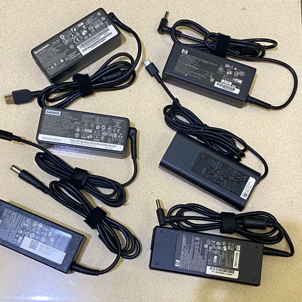 Adaptor Charger Semua Merk Cocok Untuk Thinkpad Lenovo / HP/ Dell - Type C USB Blue Pin