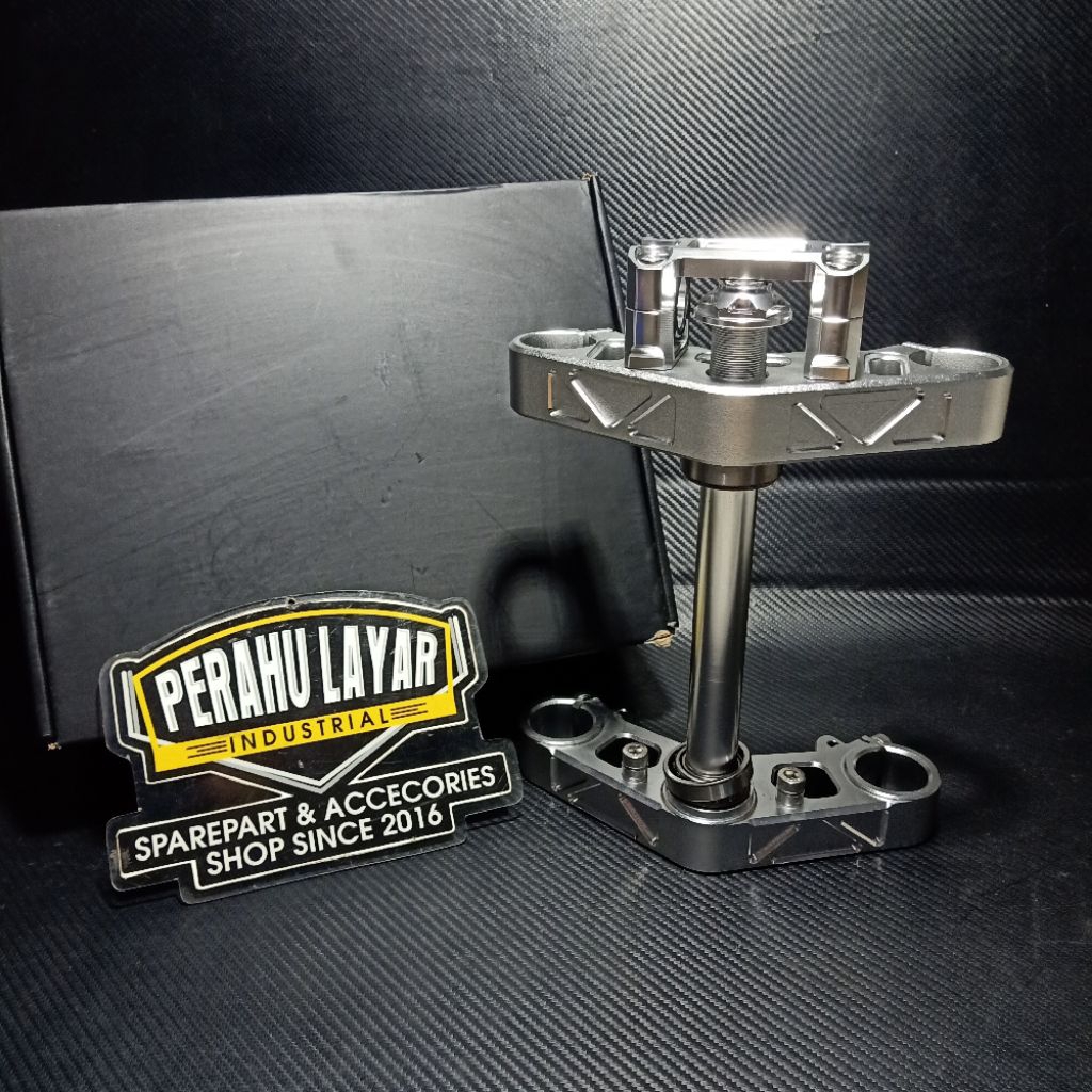 Segitiga T Atas Bawah Ninja R/ RR pnp Honda Cb GL MP Tiger Cnc Dus Hitam Import