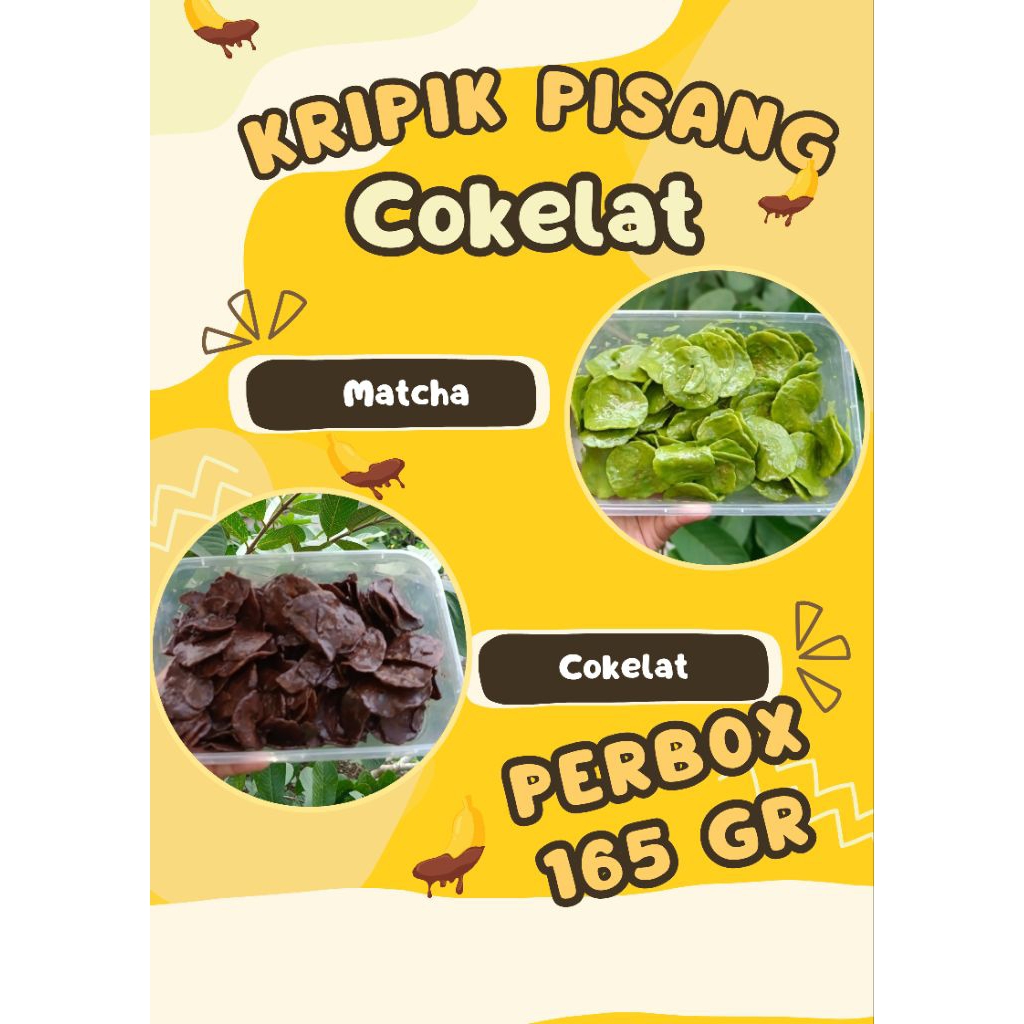 

Kripik Pisang Coklat lumer 165gr