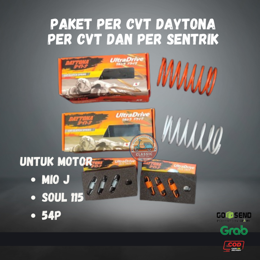 Paket Per CVT & Per Sentrik Daytona : Mio J, Soul 115, 54P