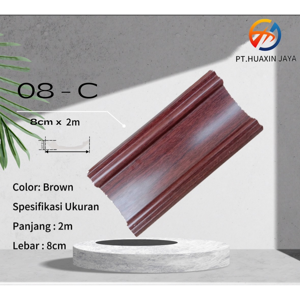 New Lis Pvc / Lis Plafon Motif Modern / Lebar 8CM x Panjang 2M