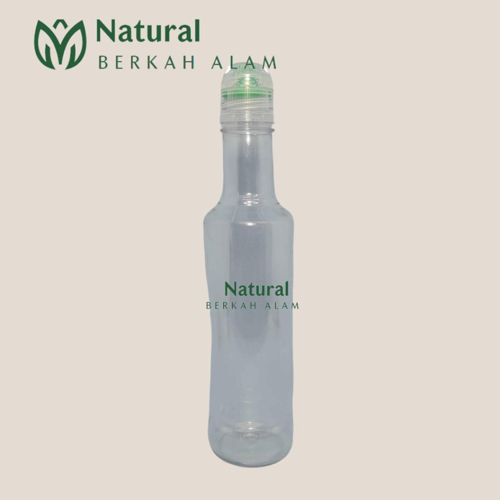 Botol 350 Ml Marjan Natural Tutup Aqua Exclusive / Botol Plastik / Botol Madu / Botol Minum / Botol 