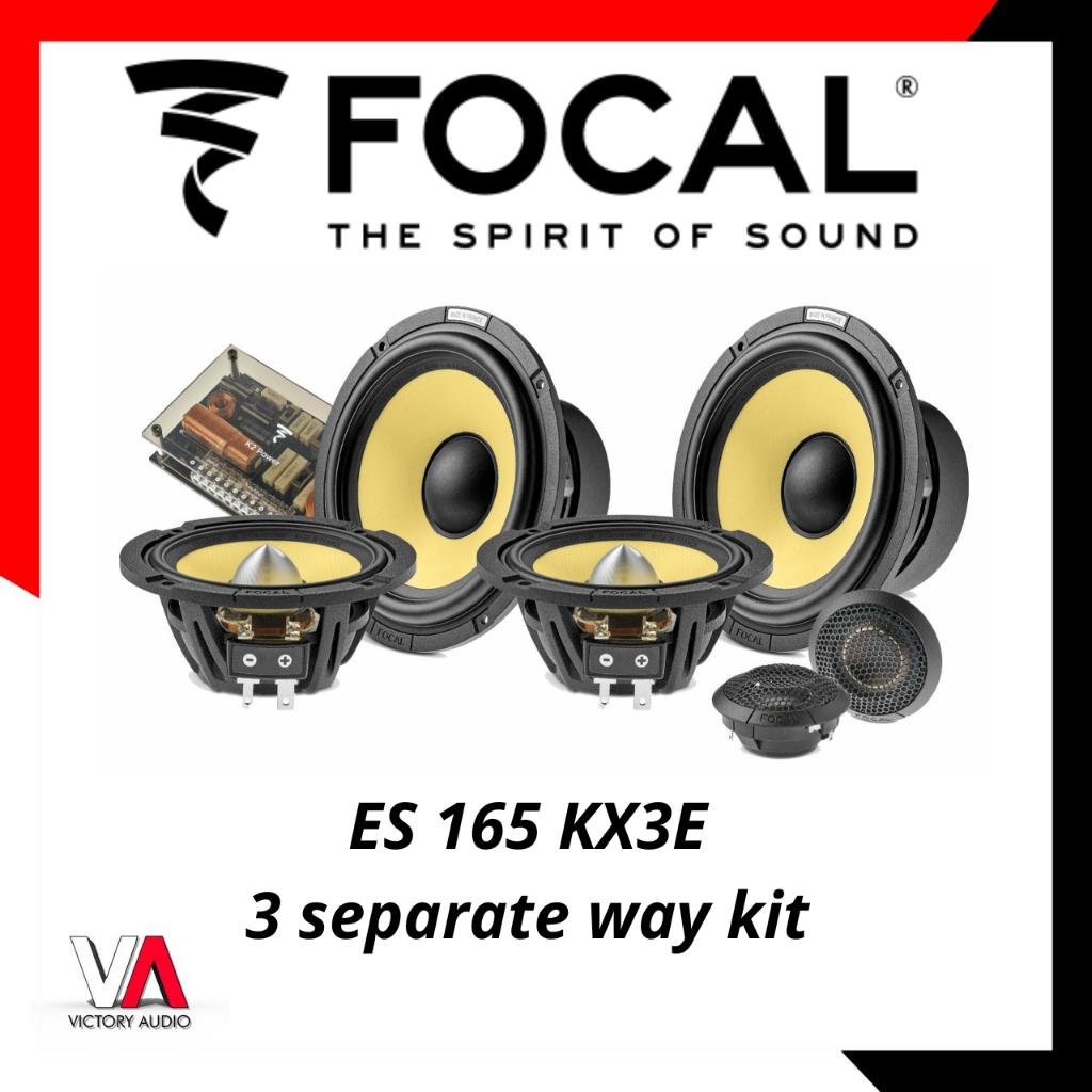 Speaker 3 Way Component Focal ES 165 KX3E 3-Way Coaxial Kit