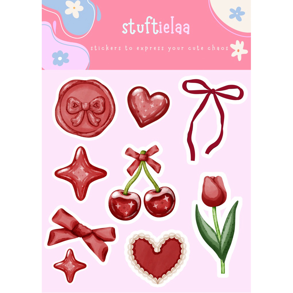 

Stiker Lucu Aesthetic | Stiker Dekorasi Laptop / HP / Buku | Cute Vinyl Sticker