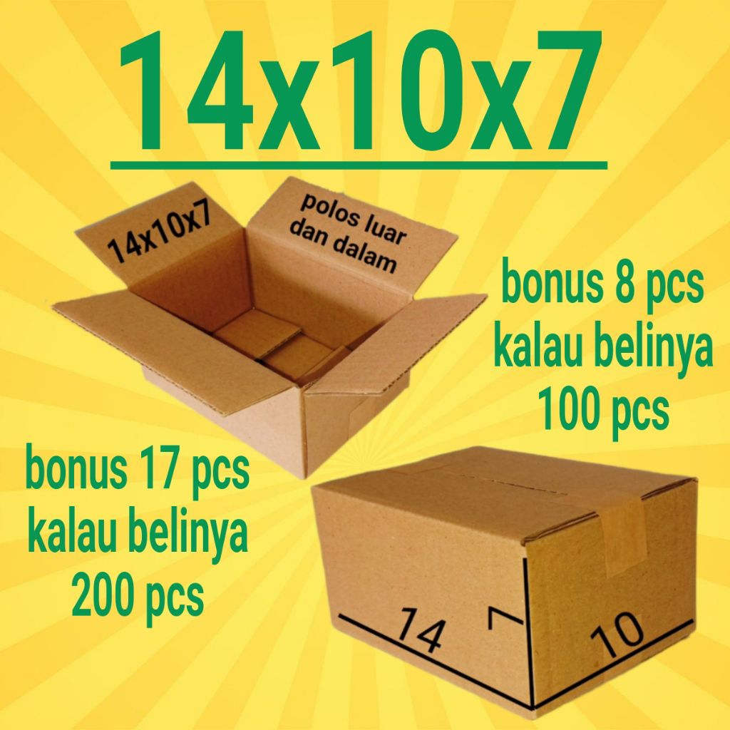 

Kardus Packing Ukuran 14x10x7