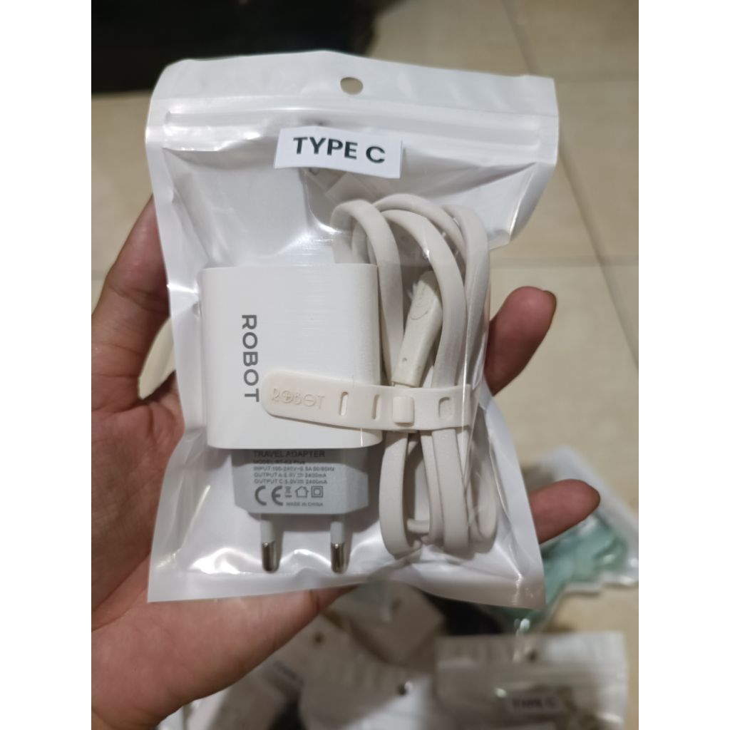 CHARGER/CES/KABEL DATA/KEPALA CHARGER HP 1 SET TYPE C DAN MICRO USB MEREK VGEN, ROBOT, DLL