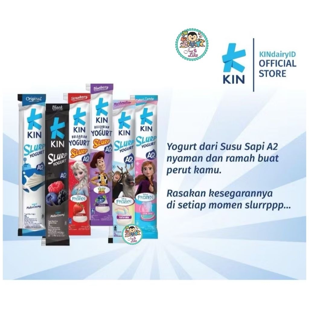 

KIN Slurp Yogurt / Yoghurt Creamy Stick 45gr. (ECER 1 pc)