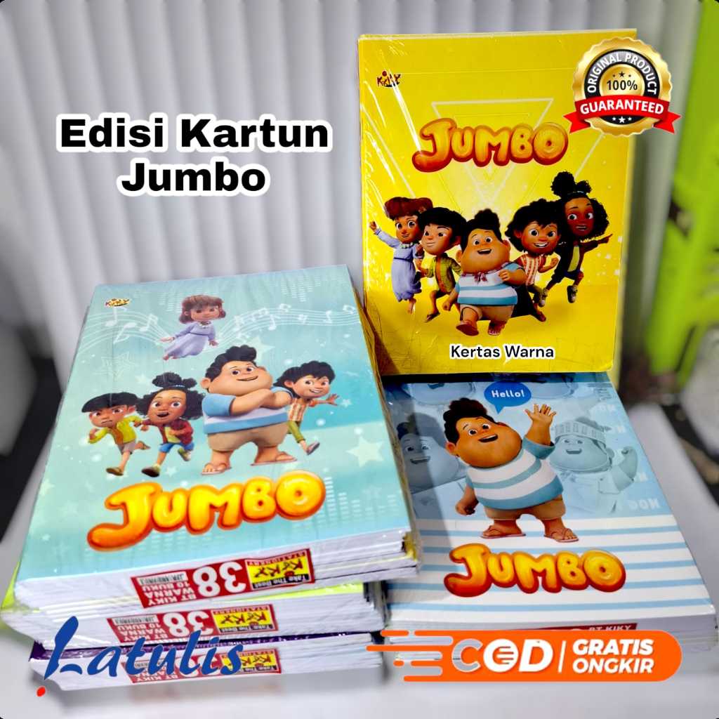 

Buku Tulis Kiky 38 Lembar Motif JUMBO 1 PAK - 10 Buku / Buku Sekolah KIKY FANCY MOTIF LAIN