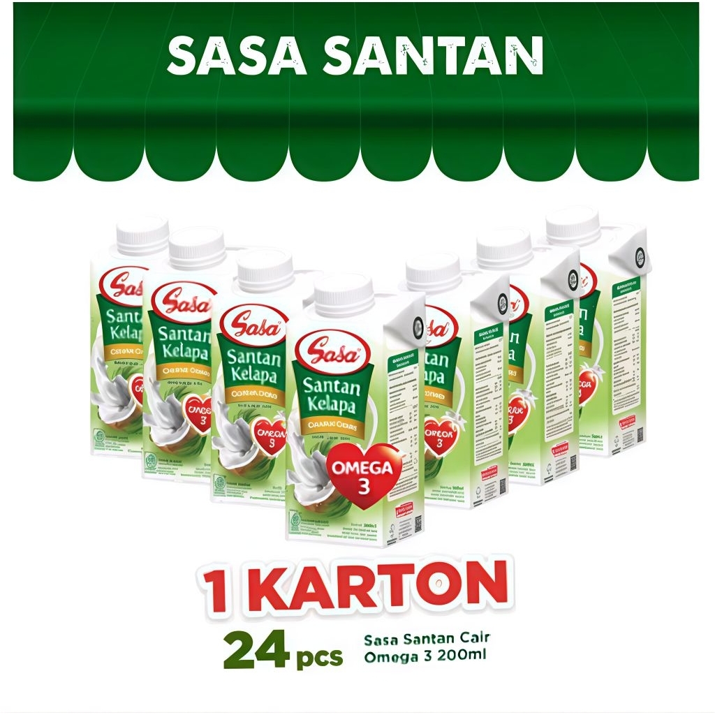 

Sasa Santan 200ml ,1 Dus Isi 24 pcs