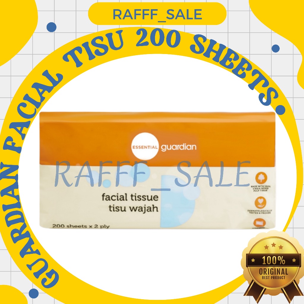 Guardian facial tissue 200 sheets - tisu wajah guardian