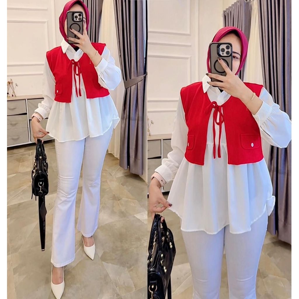 MERDEKA KEMEJA MERAH PUTIH TERARU FIT TO XL // KEMEJA POLOS // AGUSTUS // KEMEJA TERBARU OOTD FASHIO