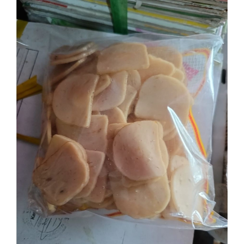 

Kerupuk Udang Kancing kecil Cap Padi Kapas ukuran 250gr