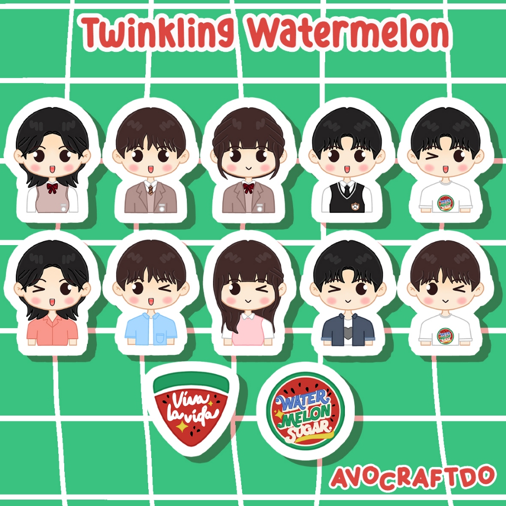 [ AVOCRAFTDO ] Sticker Kdrama Twinkling Watermelon