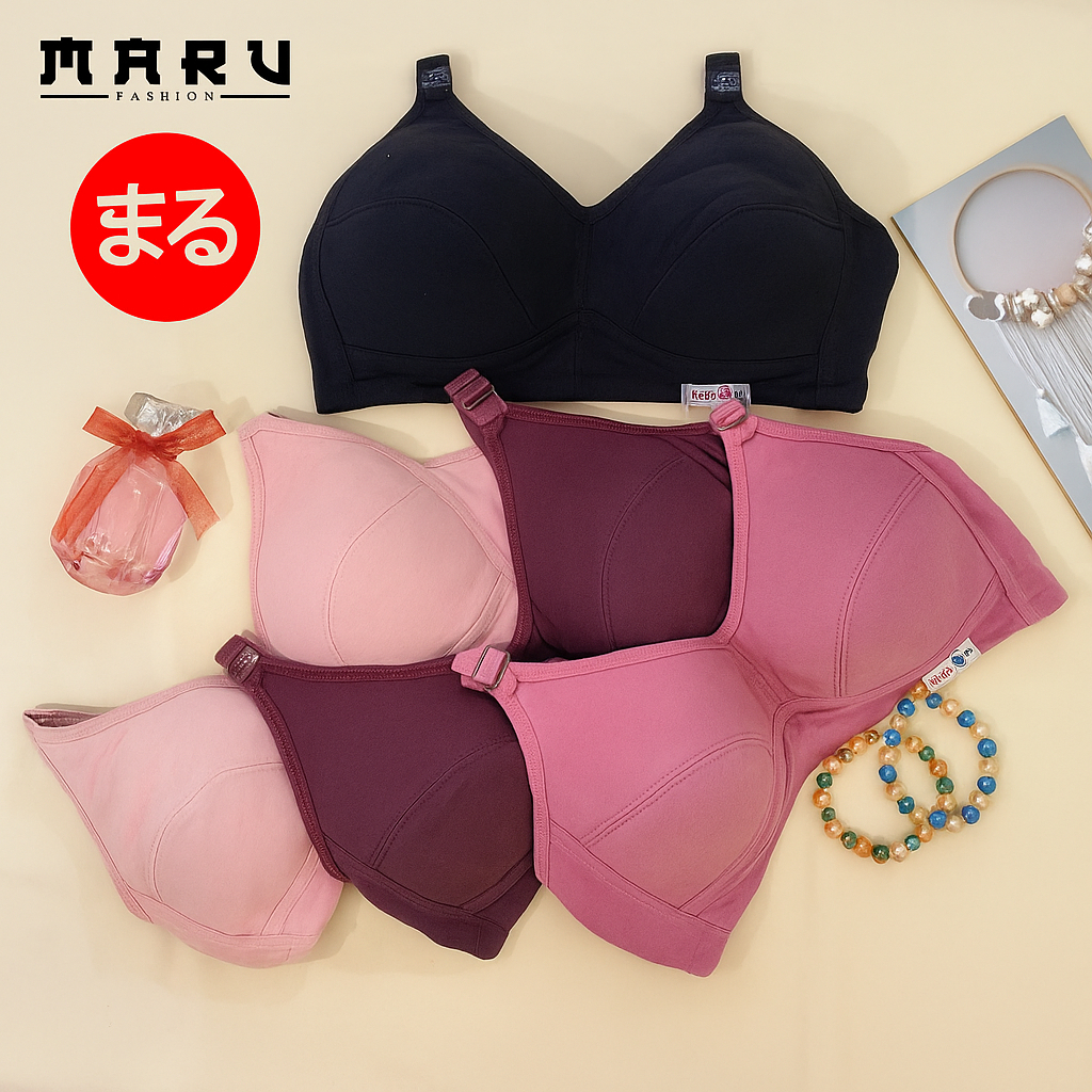 3 pcs & 6 pcs SPORT BRA WANITA BH CEWEK Jumbo Lusinan Cup Besar (50 52 54) || BH Sport Jumbo Kait 3 