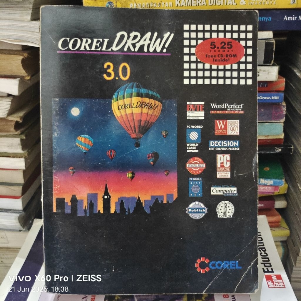 BUKU CORELDRAW 3.0 ORIGINAL