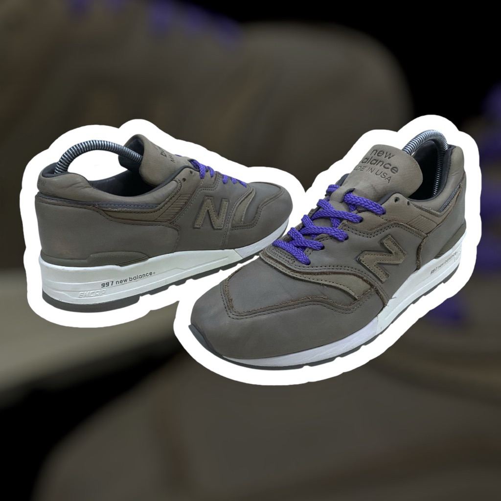 [M997BKR] NB 997 x Horween Made in USA 'Beige' Full Leather Size 42 Second