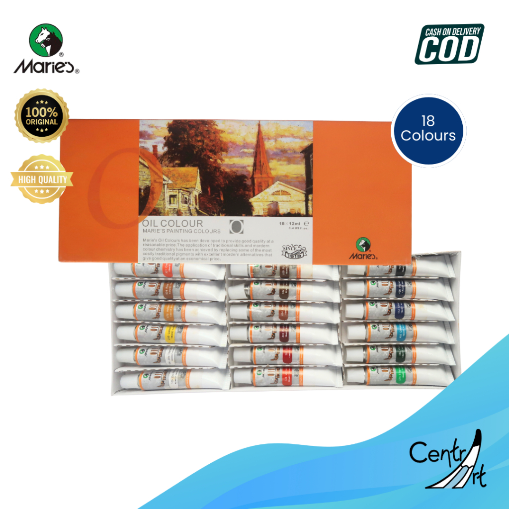 

Maries Cat minyak Set Oil color set 18 warna x 12ml