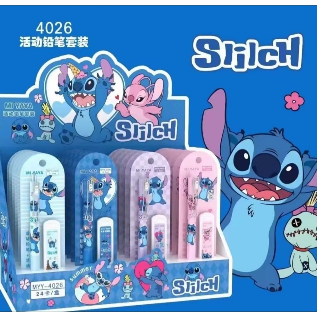 

1 BOX PENSIL MEKANIK STITCH ISI 24