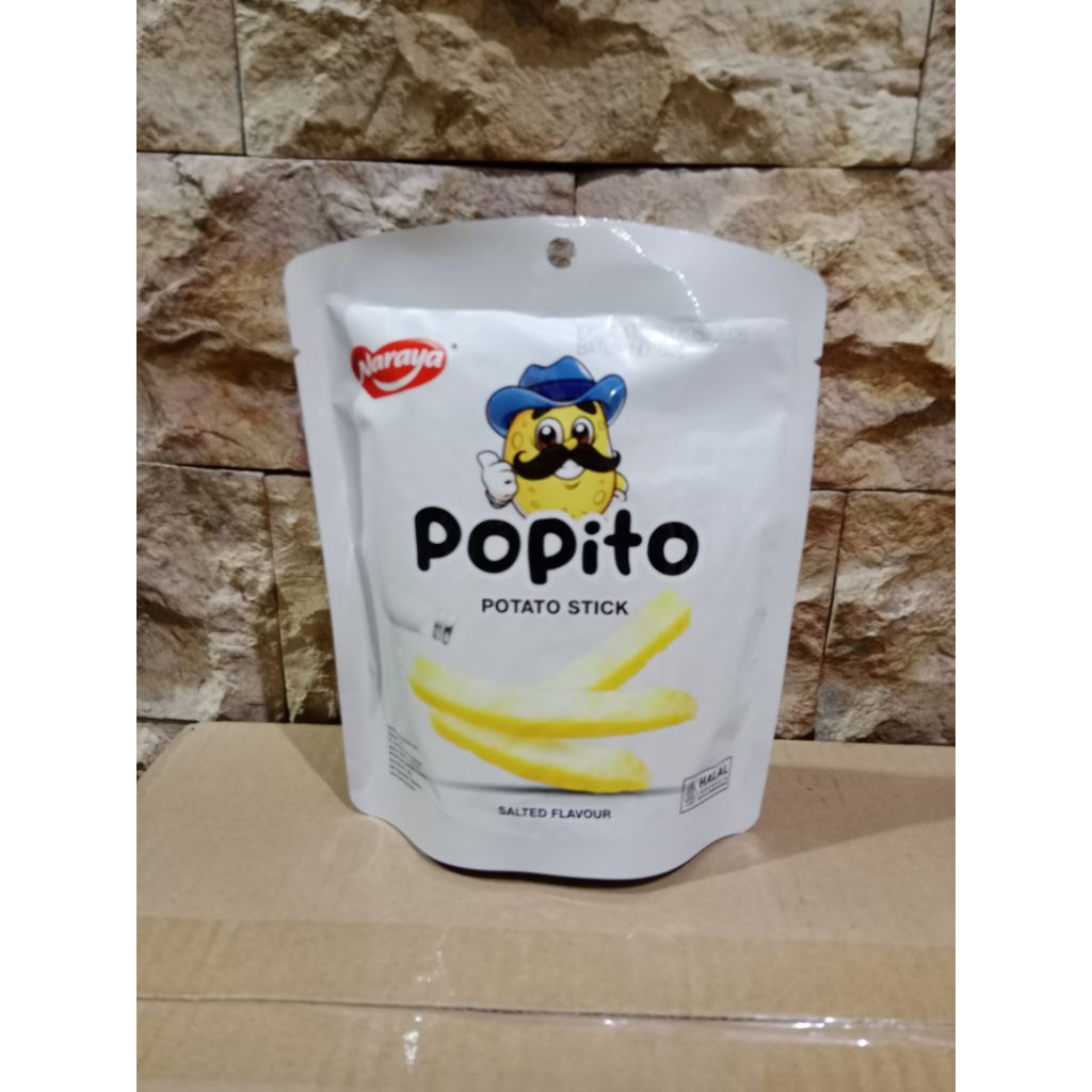 

Mini Popito Potato Stick salted / rasa asin 40 gram.