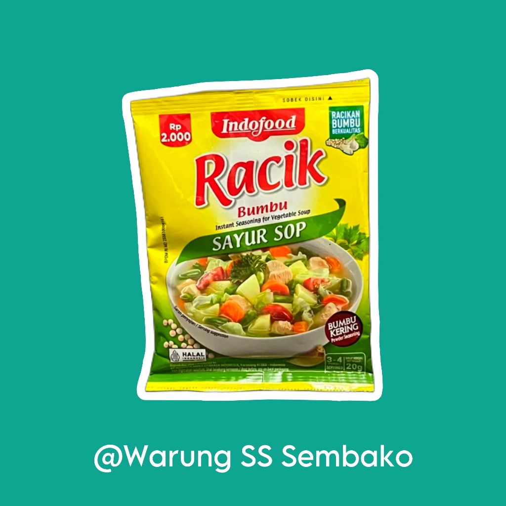 

Indofood Bumbu Racik Instan Praktis Sayur Sop 1 sachet