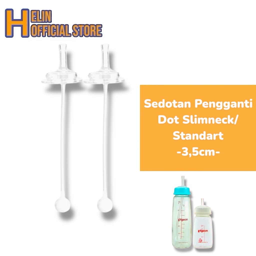 Sedotan Botol Bayi Silikon Anti Tumpah Pengganti Dot Standar Kompatibel Pigeon Huki Dodo