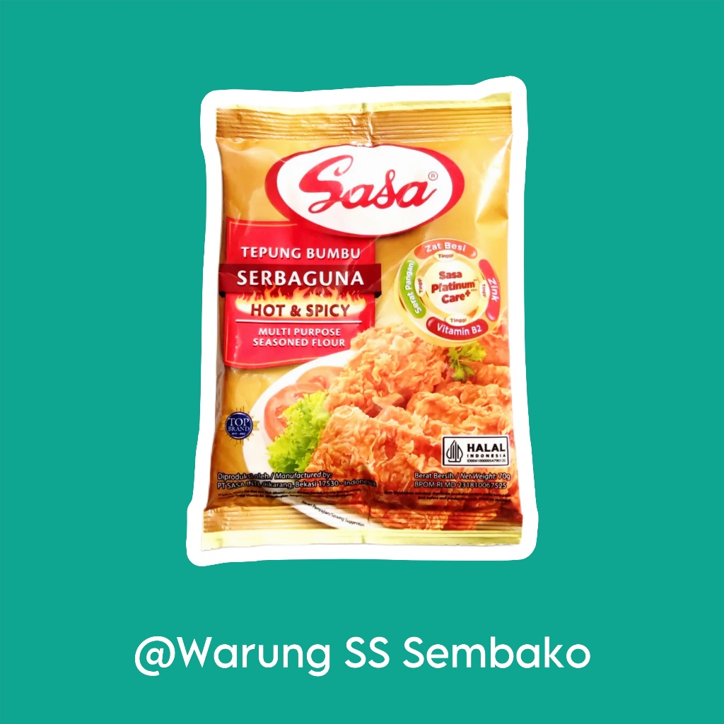 

Sasa Tepung Bumbu Serbaguna Pedas Hot Spicy 1 pcs