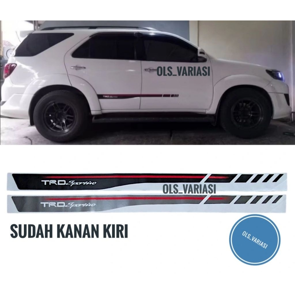 Stiker Trd Sportivo fortuner / Stiker fortuner VRZ 2020 2021 / Stiker Fortuner / Stiker TRD Sportivo