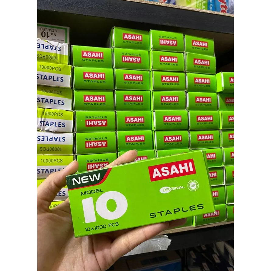 

Asahi Staples Model 10 Kapsul 1000 Pcs/Isi Staples Asahi No 10 Kecil