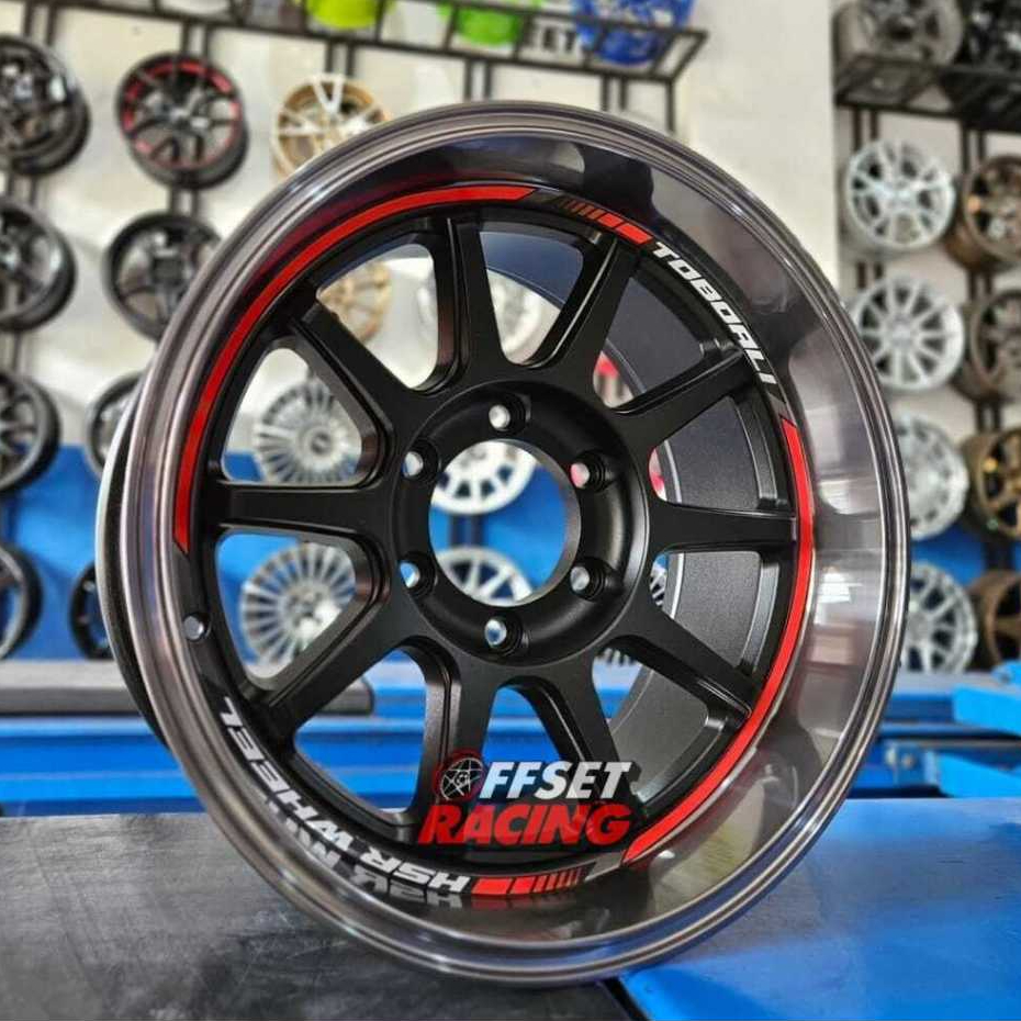 Velg HSR R17 Mobil Pajero Fortuner Ranger Hilux DC Velg Mobil HSR TOBOALI Ring 17 Lubang 6