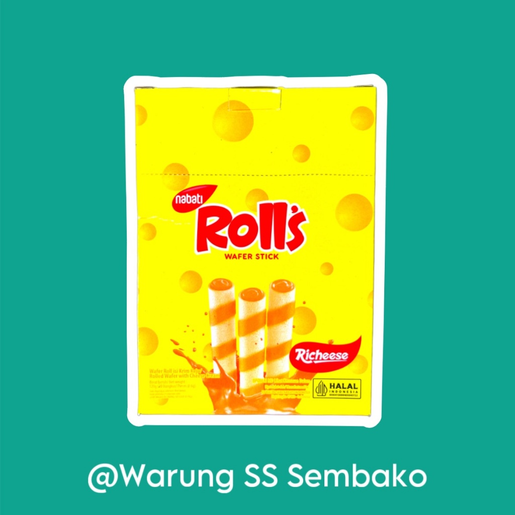 

Nabati Rolls Richeese Keju 1 pack isi 20 pcs