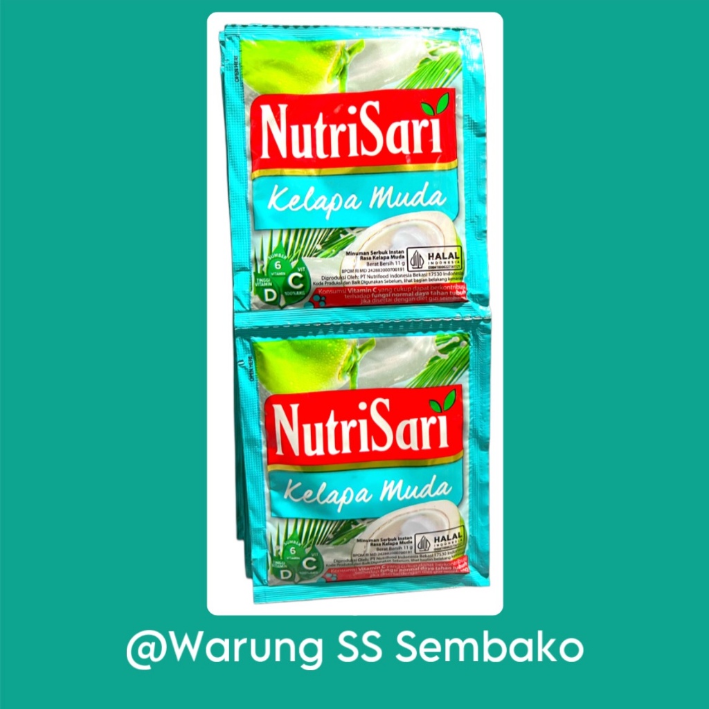 

Nutrisari Minuman Serbuk Kelapa Muda 1 renceng isi 10 pcs