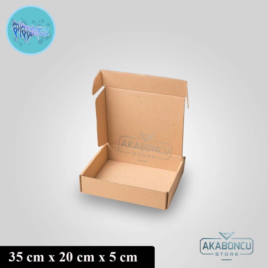 

KARDUS I BOX Uk. 35x20x5 CM I Bahan B Flute I Box Serba Guna I MC E FLUTE | Murah | Grosir