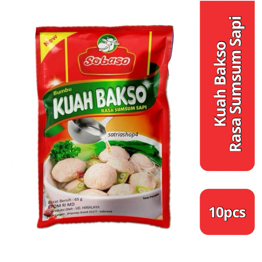 

Sobaso" kuah bakso rasa sumsum sapi. (Paket 10pcs)