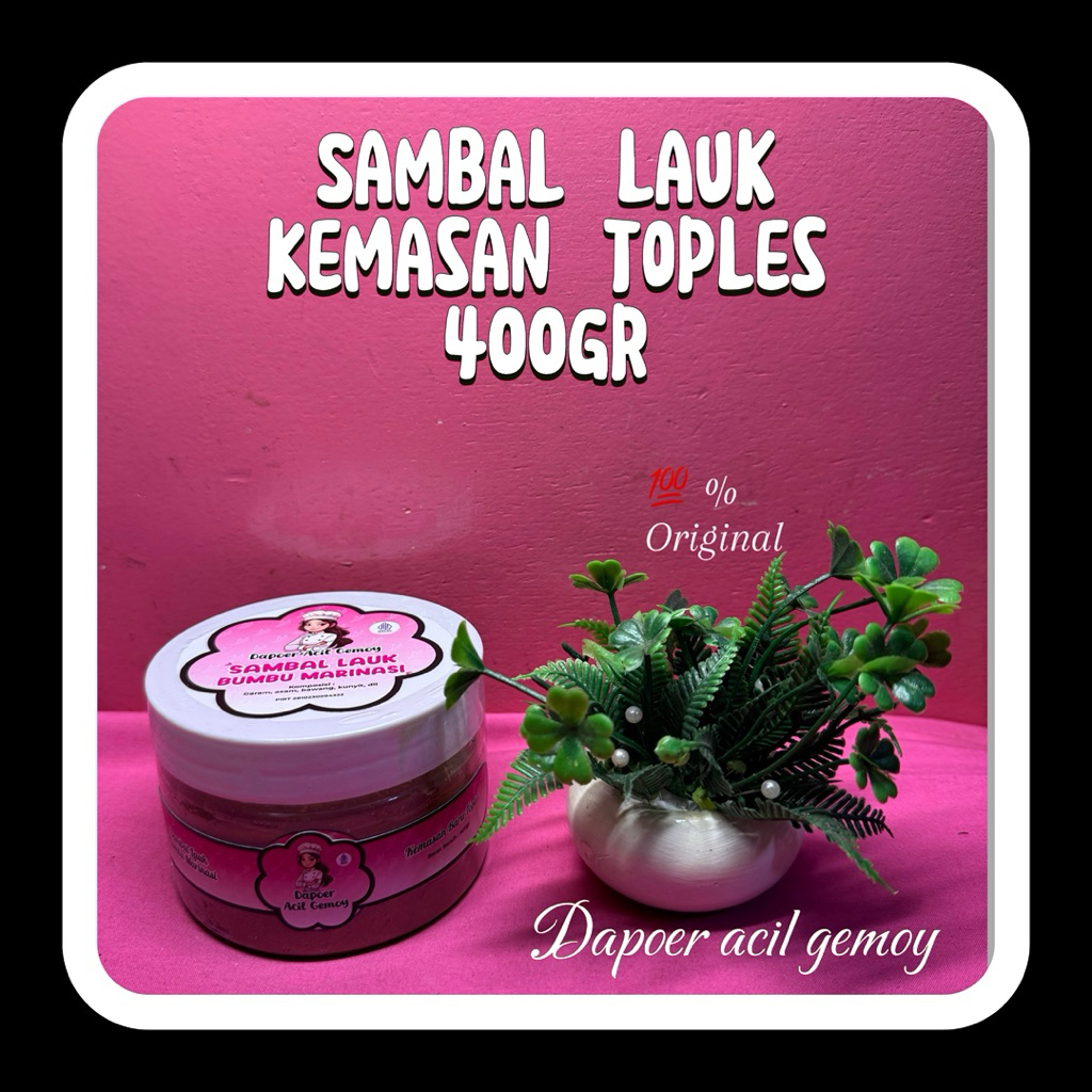 

SAMBAL LAUK MARINASI KEMASAN TOPLES NEW