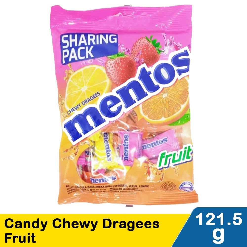 

mentos candy chewy dragees buah 121.5g